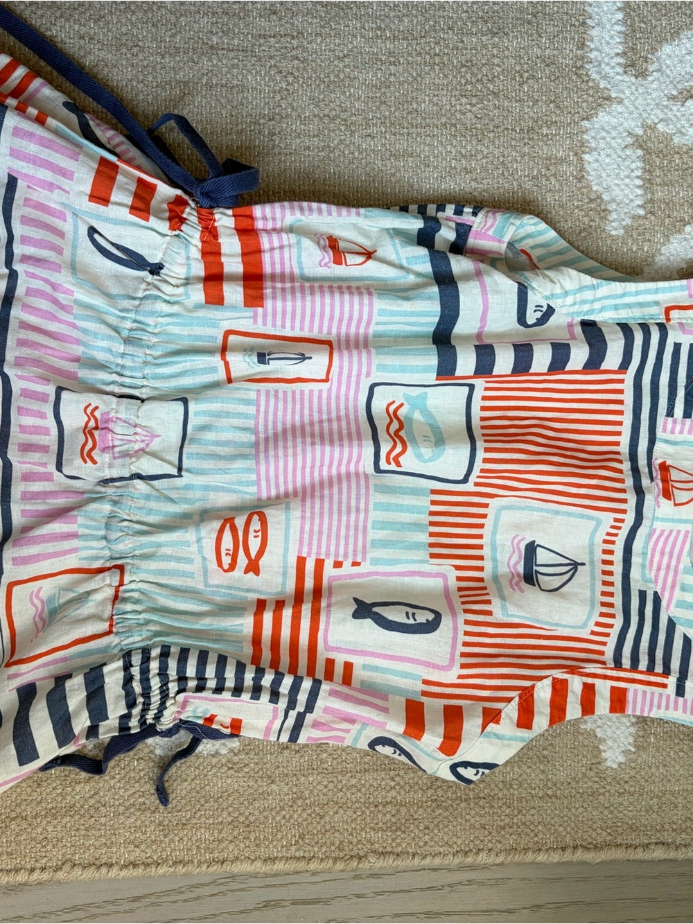 Spartina 449 Multicolor Nautical Print poplin top